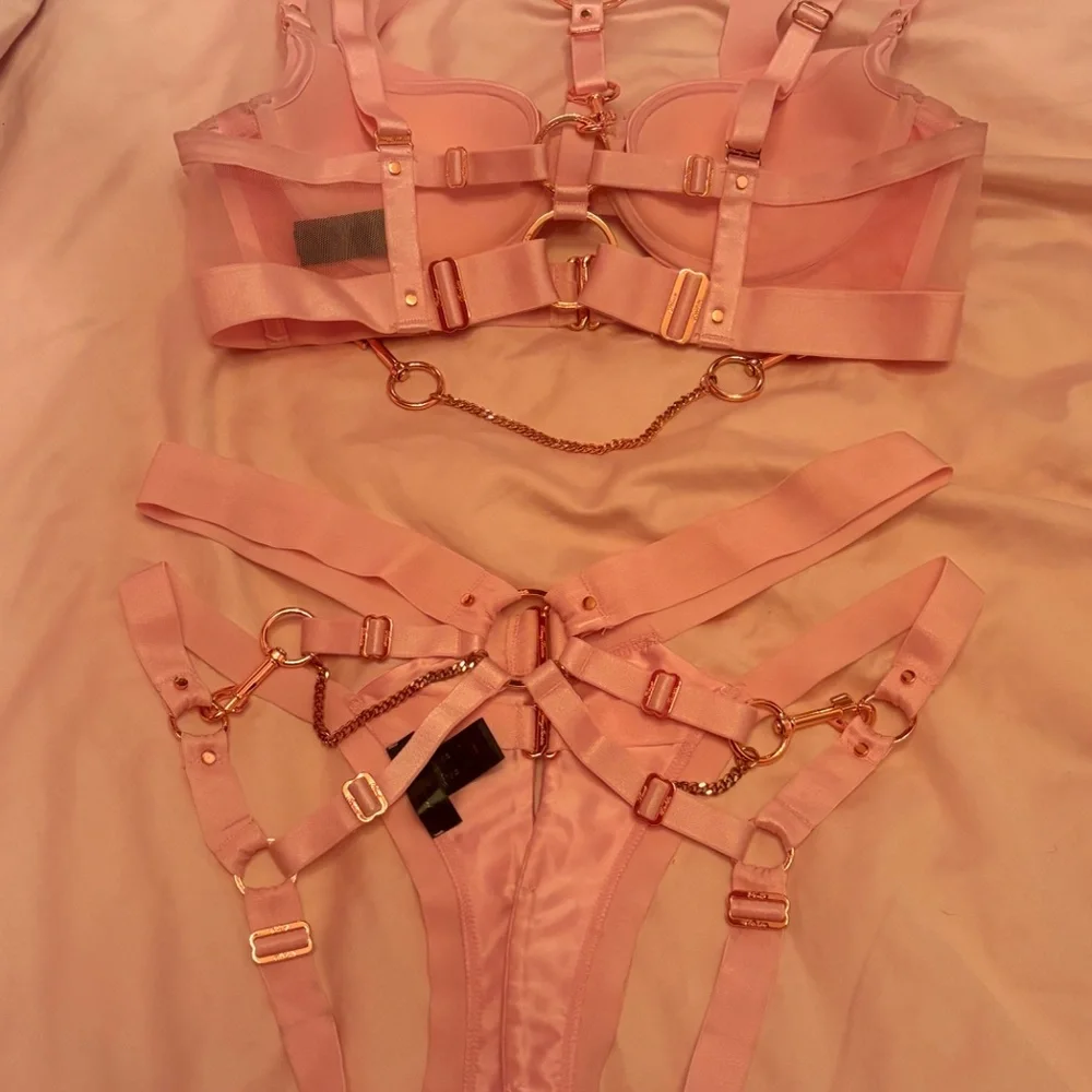 Honey Birdette Kukoro Blush & Rose Gold Set - Picture 6 of 7